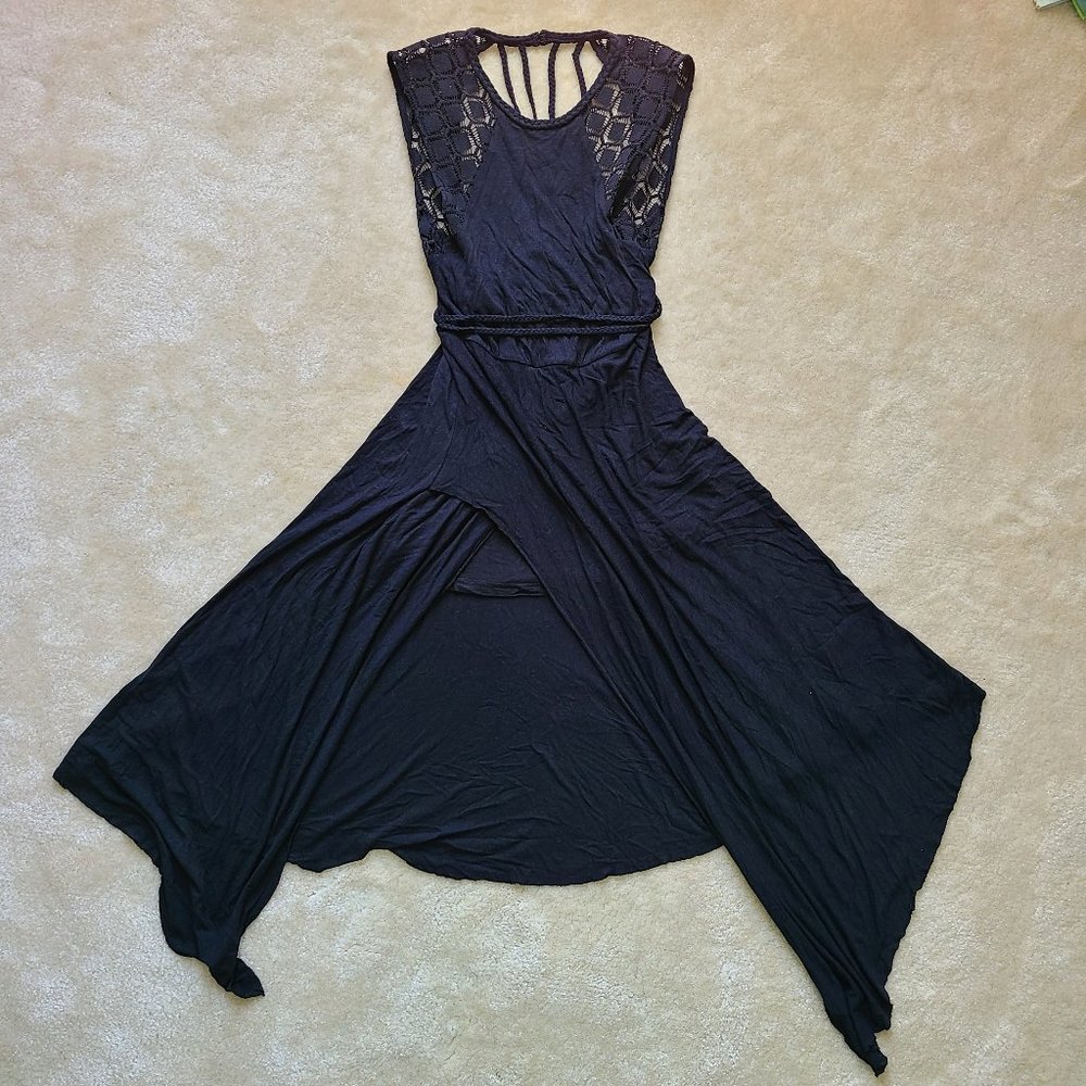 EUC Asymmetrical Dress w/ Exposed Back - Sz S